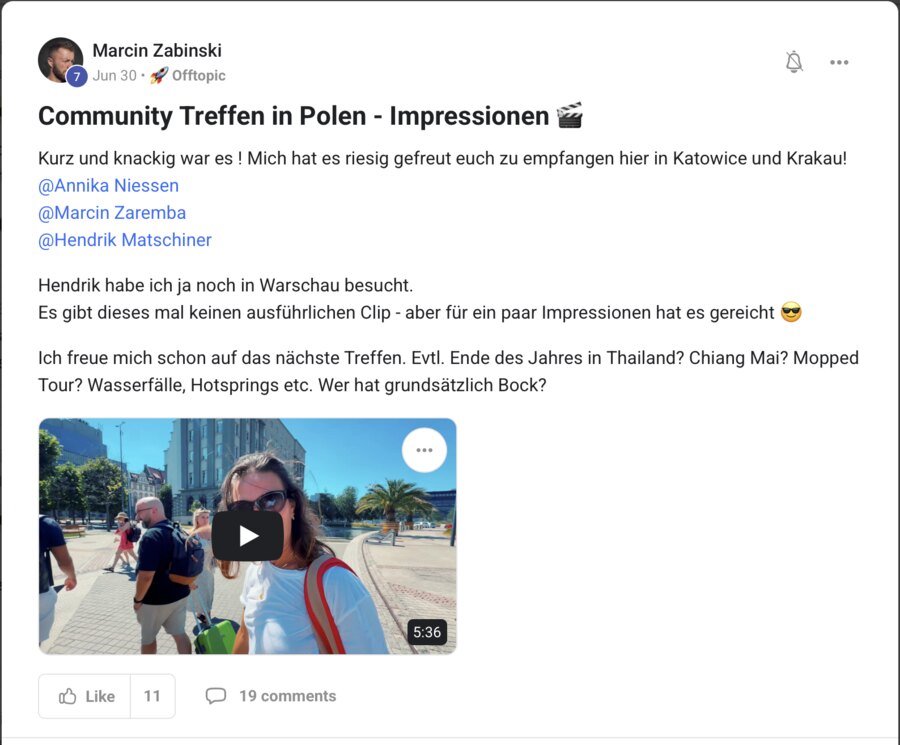Marcins Post zum Community-Treffen in Polen mit Impressionen aus Katowice und Krakau