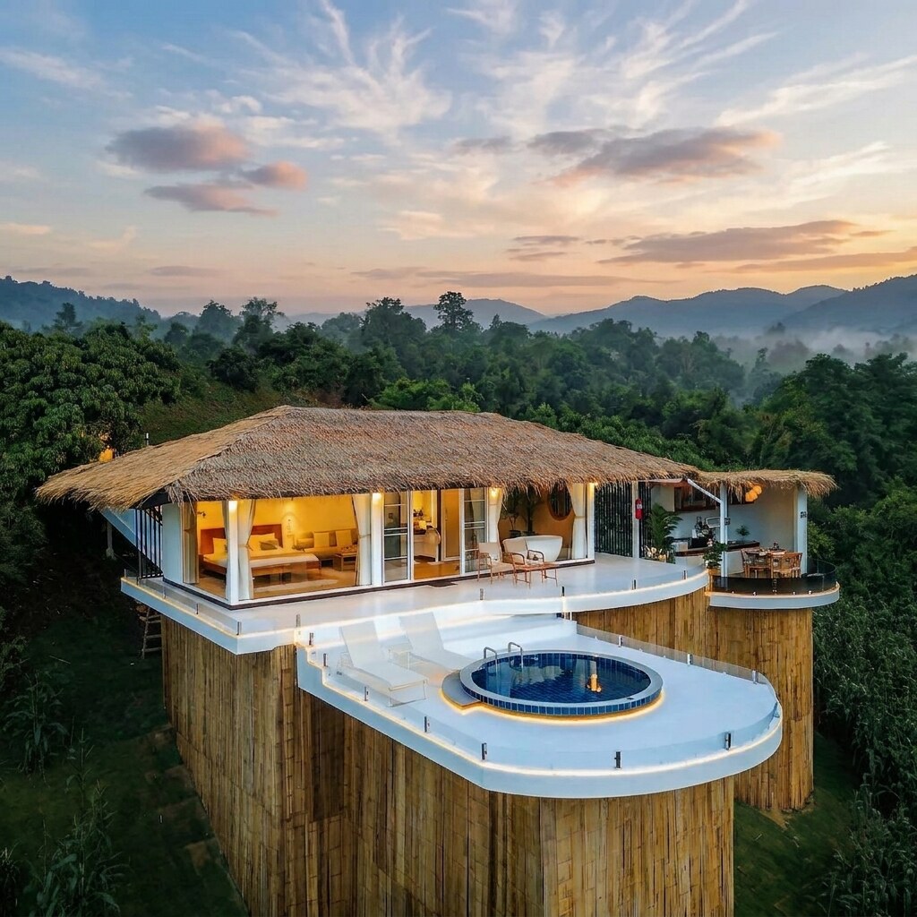 Die Villa in den Bergen mit Pool